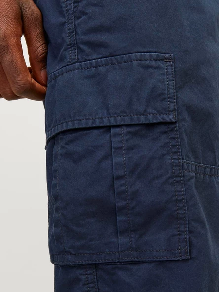JACK JONES Erkek Uzun Kargo Şort Kapri 12253222 - Resim 5