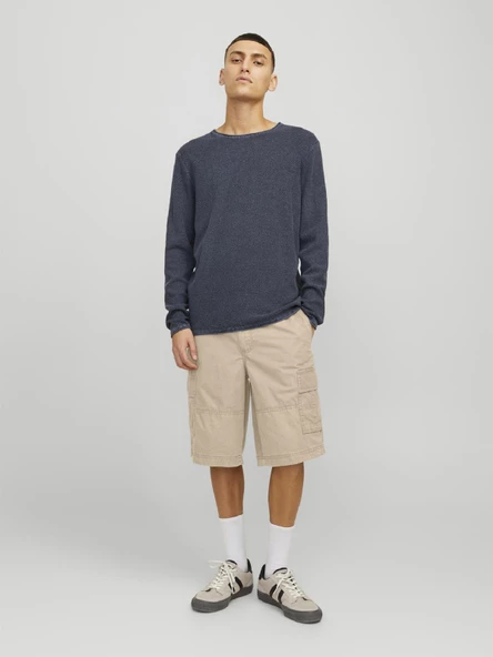 JACK JONES Erkek Uzun Kargo Şort Kapri 12253222 - 2