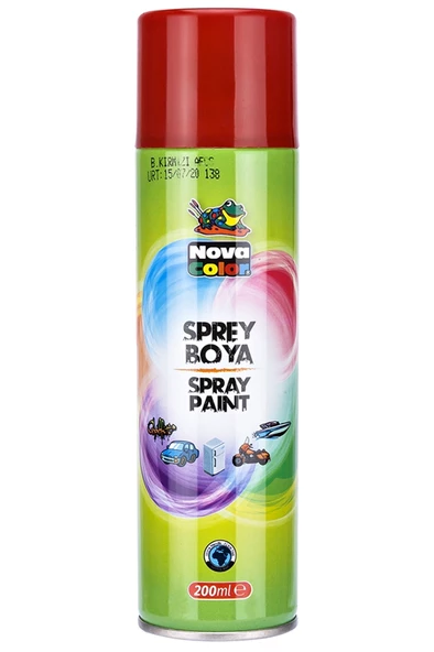 Nova Color Sprey Boya 200 Ml Kırmızı