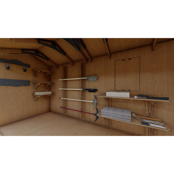 MANDU Ahşap XL Depolama Evi - 6