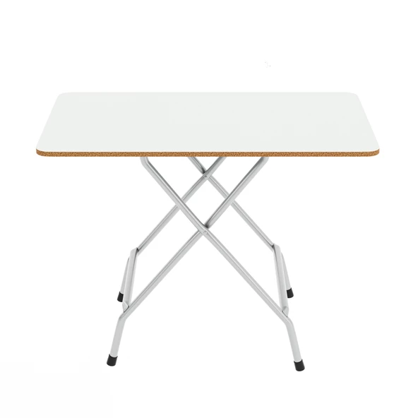 Eportatif 50x80 Beyaz Katlanır Masa Kırma Mutfak Masası 1118 - 2