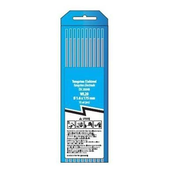 Trafimet WL20 Gök Mavi Lantanlı Tungsten Elektrot 10'lu Paket  1,6mm