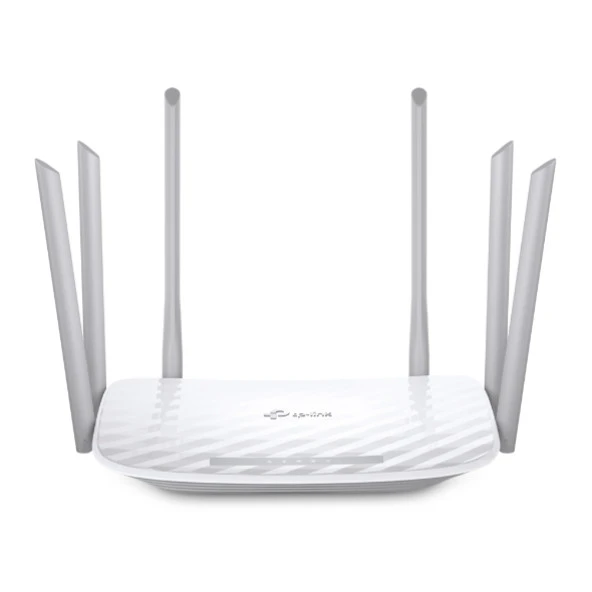 Tp-Link Dual Bant 4 Port Kablosuz Router AC1900 Wi-Fi Router 4 Gigabit LAN Bağlantı Noktası EasyMesh Destekli Beamforming WPA3 Ebeveyn Denetimleri