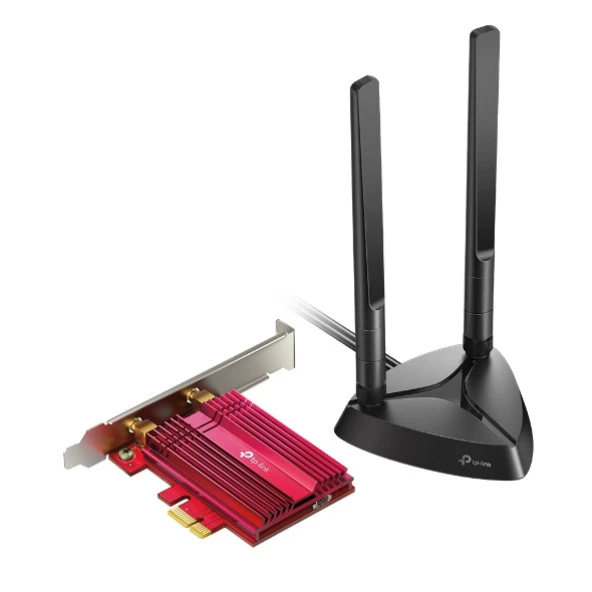 Tp-Link Archer Wi-Fi 6 Bluetooth 5.0 PCI-E Adaptör Mbps Wi-Fi 6 & Bluetooth 5.2 PCIe Ağ Kartı Mıknatıs Gövdeli Harici Anten