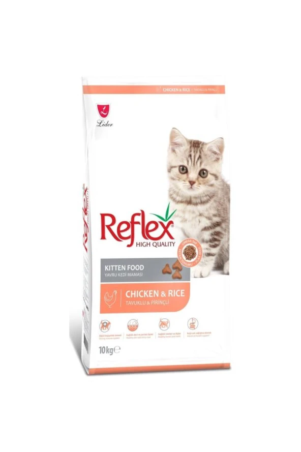 Reflex Kıtten Chıcken & Rıce Cat Food 10 kg