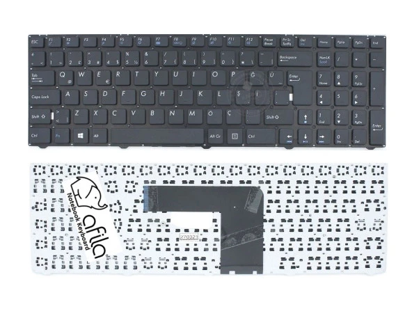 Medion Akoya 16 16(MD 99540 MSN 30018610) Notebook Klavyesi, Laptop Tuş Takımı Siyah TR