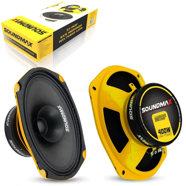 SOUNDMAX SX-M69F Oto Midrange Oval 6X9 İnç 400 Watt 2 Adet