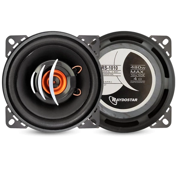 RAYDOSTAR RS-1010 Oto Hoparlör 10cm 480 Watt Tweeterli 2 Adet - 2