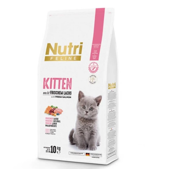 Nutri Feline Kitten Somonlu Yavru Kedi Maması 10 kg R-010