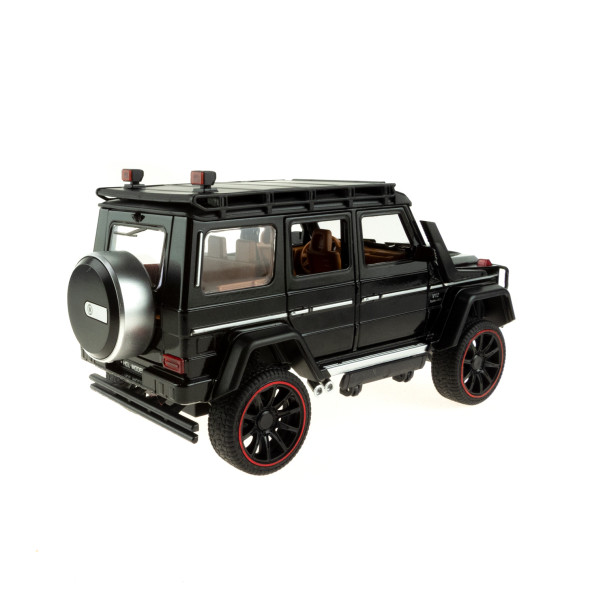 1:16 Ölçek Metal Model Suv Araba Çek Bırak Işıklı Sesli Siyah - 3