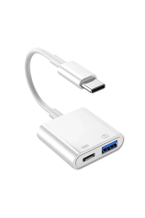 Type C Şarj Otg Adaptör Usb C 3.0 Usb C Hub Splitter Converter Şarj Dizüstü Bilgisayar Çevirici Alet