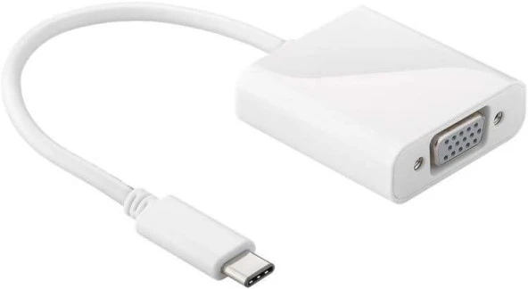 Usb 3.1 Type C To Vga Adaptör Çevirici Dönüştürücü Macbook Vga Dönüştürücü