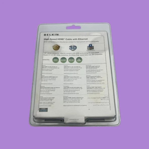 BELKIN HIGH SPEED HDMI CABLE WITH INTERNET - HDMI KABLO 2 M - 2