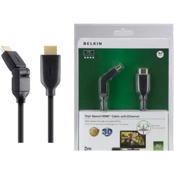 BELKIN HIGH SPEED HDMI CABLE WITH INTERNET - HDMI KABLO 2 M - 4