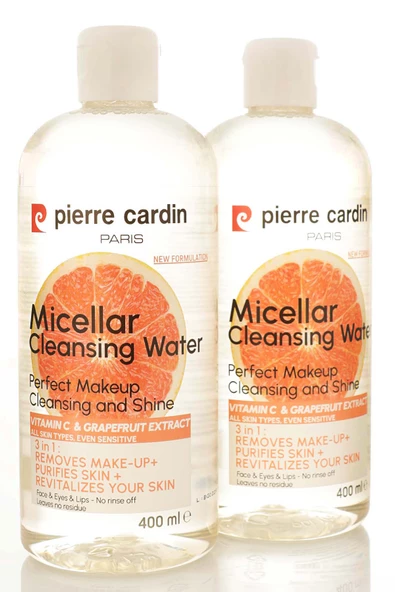 Pierre Cardin Gently Cleansing Micellar Water with Pink Grapefruit & Vitamin C - Makyaj Temizleme Suyu 400 ml - 11