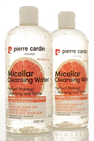 Pierre Cardin Gently Cleansing Micellar Water with Pink Grapefruit & Vitamin C - Makyaj Temizleme Suyu 400 ml - 6