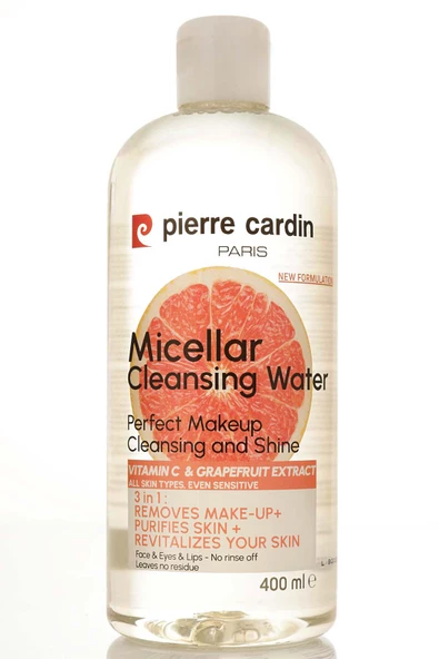 Pierre Cardin Gently Cleansing Micellar Water with Pink Grapefruit & Vitamin C - Makyaj Temizleme Suyu 400 ml