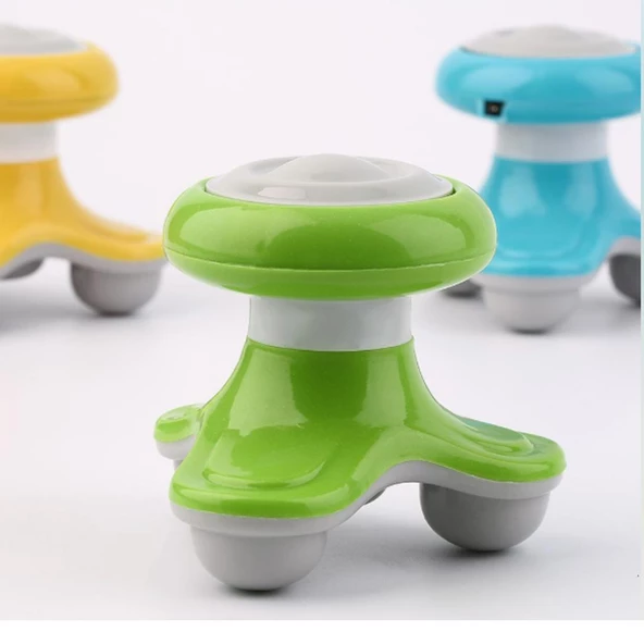 Mini Masaj Aleti USB Şarjlı Çok Fonksiyonlu Üçgen Şekilli Titreşimli - 5