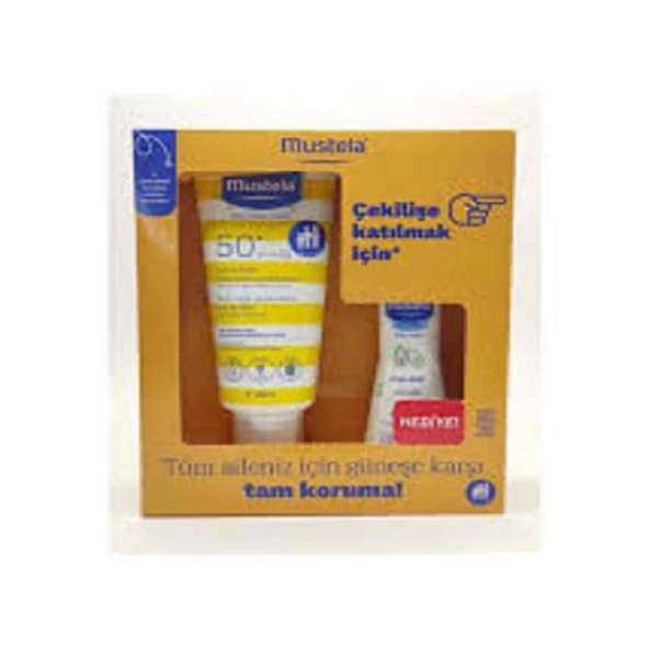 Mustela Very High Protection Sun Cream spf50-200 ml - Mustela Gentle-Cleansing 100ml Hediye