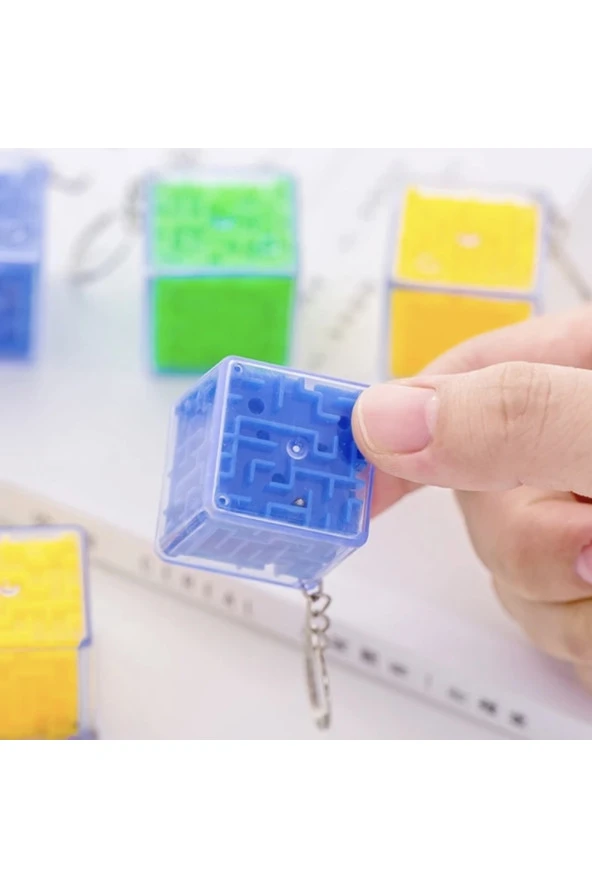 3D Labirent Küp Bulmaca Anahtarlık Eğitici Oyuncak Yaratıcı Tasarım