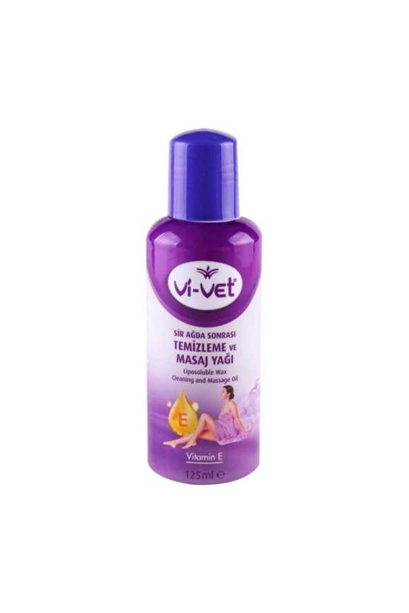 Vivet Ağda Sonrası Temizleme Ve Masaj Yağı Vitamin E 125 ml