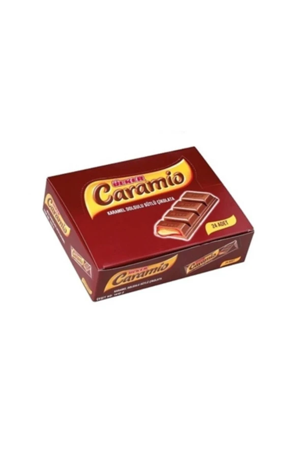 Caramio Karamel Dolgulu Sütlü Çikolata 8 Gr X 24'lü