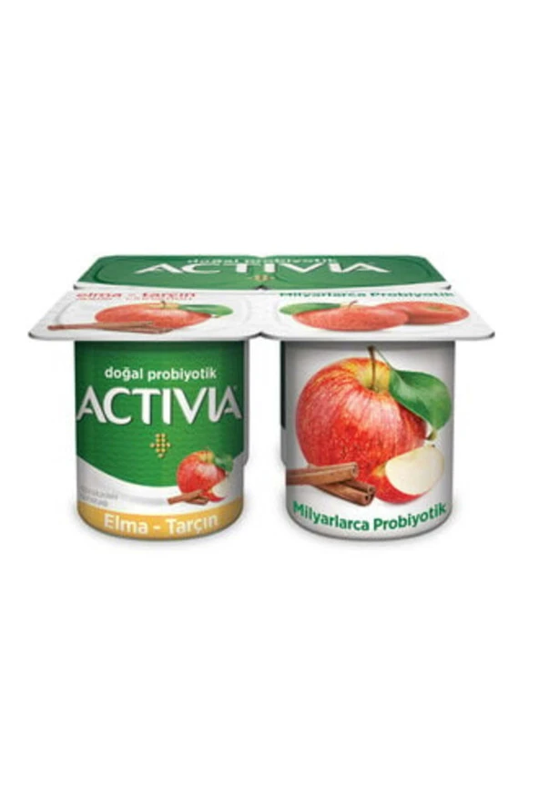 Activia Tarçın Elma Probiyotik Yoğurt 4x100 g ( 2 ADET )