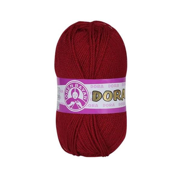 Ören Bayan Dora Örgü İpi - Kırmızı - 1 Adet - ( Renk Kodu : 033 ) ürün görseli 1