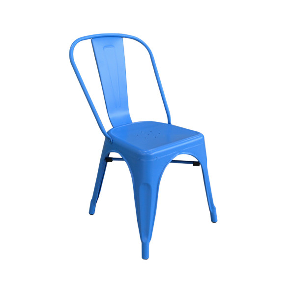 Tolix Kolsuz Metal Sandalye-Mavi