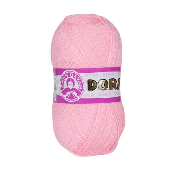 Ören Bayan Dora Örgü İpi - Açık Pembe - 1 Adet - ( Renk Kodu : 039 ) ürün görseli 1
