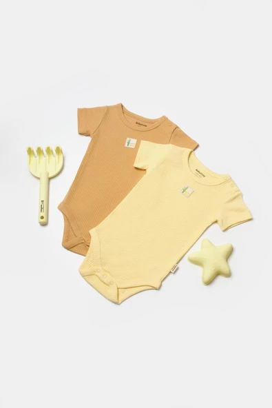 Bebek 2 Parça Kısa Kol Body, %50 Bambu - %50 Organik Pamuk, Bebek ve Yenidoğan Serisi - CSYB9016Bebek 2 Parça Kısa Kol Body, %50 Bambu - %50 Organik Pamuk, Bebek ve Yenidoğan Serisi - CSYB9016