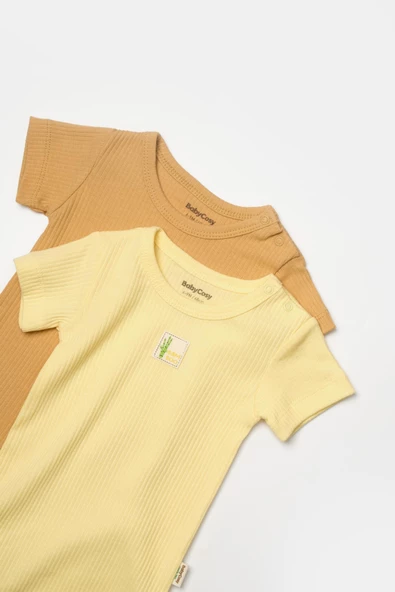 Bebek 2 Parça Kısa Kol Body, %50 Bambu - %50 Organik Pamuk, Bebek ve Yenidoğan Serisi - CSYB9016Bebek 2 Parça Kısa Kol Body, %50 Bambu - %50 Organik Pamuk, Bebek ve Yenidoğan Serisi - CSYB9016 - 7