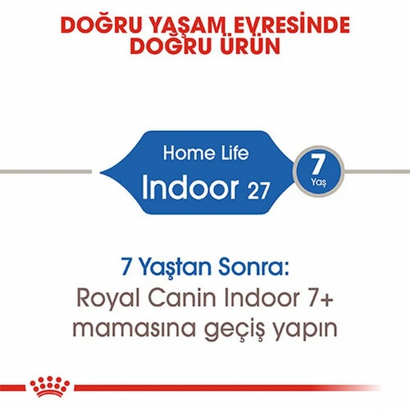 Royal Canin Indoor 27 Evde Yaşayan Yetişkin Kedi Maması 2 Kg - 2