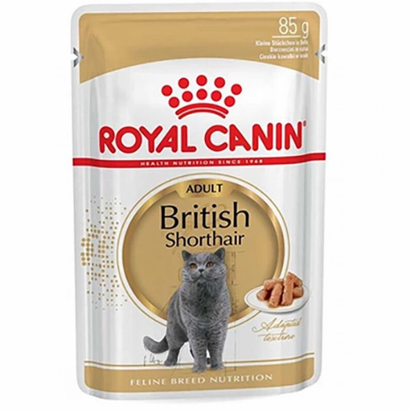Royal Canin British Shorthair Adult Pouch Yetişkin Kedi Konservesi 12 Adet 85 Gr ürün görseli