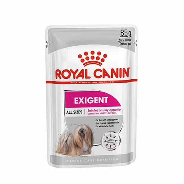 Royal Canin Ccn Exigent Loaf Pate Pouch Küçük Irk Yetişkin Köpek Konservesi 6 Adet 85 Gr