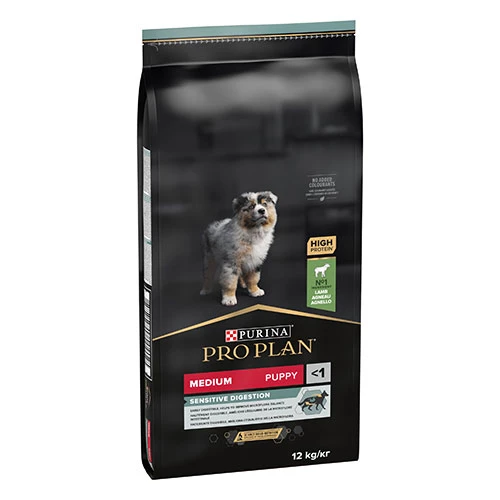 Pro Plan Medium Puppy Sensitive Digestion Kuzulu Orta Irk Yavru Köpek Maması 12 Kg