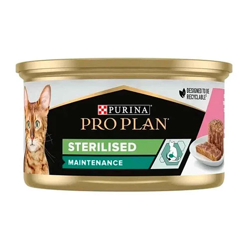 Pro Plan Sterilised Somonlu Kısırlaştırılmış Kedi Konservesi 6 Adet 85 Gr