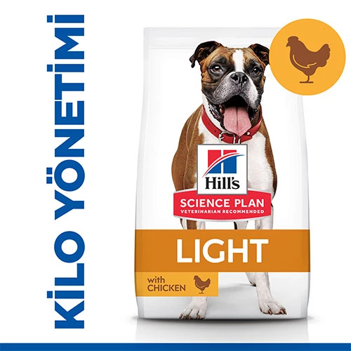 Hill’s SCIENCE PLAN Adult Light Medium Chicken Orta Irk Tavuklu Light Köpek Maması 2,5 Kg