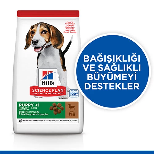 Hill’s SCIENCE PLAN Puppy Medium Lamb & Rich Orta Irk Kuzulu Yavru Köpek Maması 14 Kg - Resim 2