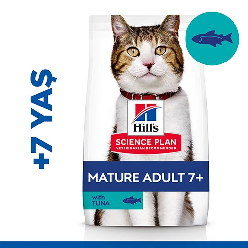 Hill’s SCIENCE PLAN Mature Adult 7+ Ton Balıklı Yaşlı Kedi Maması 1,5 Kg