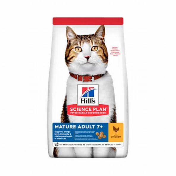 Hill’s SCIENCE PLAN Mature Adult 7+ Tavuklu Yaşlı Kedi Maması 1,5 Kg