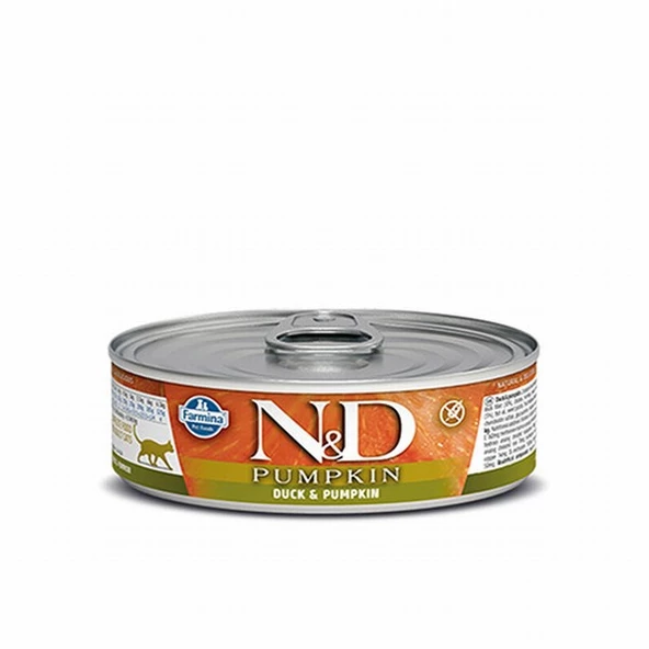 N&D Pumpkin Balkabaklı Ördekli Tahılsız Yetişkin Kedi Konservesi 80 Gr