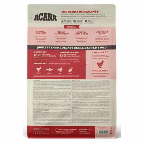 Acana Indoor Entree Sterilised Tavuklu ve Hindili Kısırlaştırılmış Kedi Maması 1,8 Kg - Resim 2