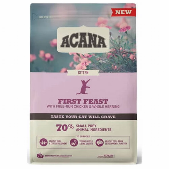 Acana First Feast Kitten Tavuklu ve Balıklı Yavru Kedi Maması 1,8 Kg