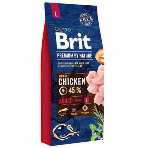 Brit Premium By Nature Adult Büyük Irk Tavuklu Yetişkin Köpek Maması 15 Kg ürün görseli