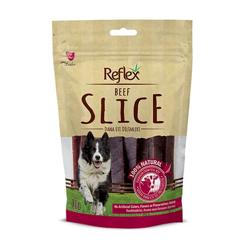 Reflex Beef Slice Dana Eti Dilim Köpek Ödülü 80 Gr