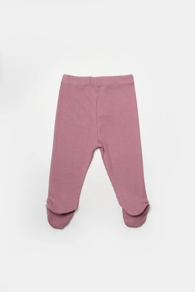 Bebek 2'li Patikli Pantolon, %50 Bambu - %50 Organik Pamuk, Bebek ve Yenidoğan Serisi - CSYB9027 - 4