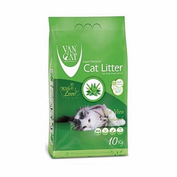 VanCat Aloe Vera Kokulu İnce Taneli Kedi Kumu 2x10 Kg