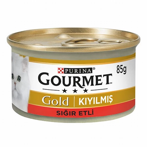 Gourmet Gold Kıyılmış Sığır Etli Yetişkin Kedi Konservesi 85 Gr ürün görseli 1