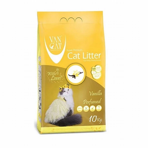 VanCat Vanilya Kokulu İnce Taneli Kedi Kumu 2x10 Kg